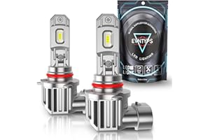 evntyps 9145 H10 LED Fog Light Bulbs,6500K White 9045 9040 9140 led fog light bulbs,3570 Chips 16000 Lumens Non-polarity LED Fog Lights For Trucks,DRL Replacement for Cars,Pack of 2