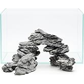 Kecilke Natural Seiryu Stones Aquarium Rocks 10lb Natural Aquascaping Stones for Aquarium Landscaping Fish Tank Decoration and Reptile Terrarium Decor-3-7 Inches