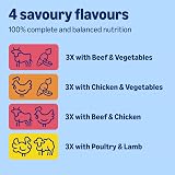 by Amazon Complete Wet Dog Food Meat Selection in Gravy 1.2 kg 12 x 100g pouches view 2