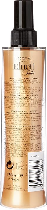 L'Oreal Paris Elnett Heat Protect Styling Hairspray 170ml Hair Protection view 2
