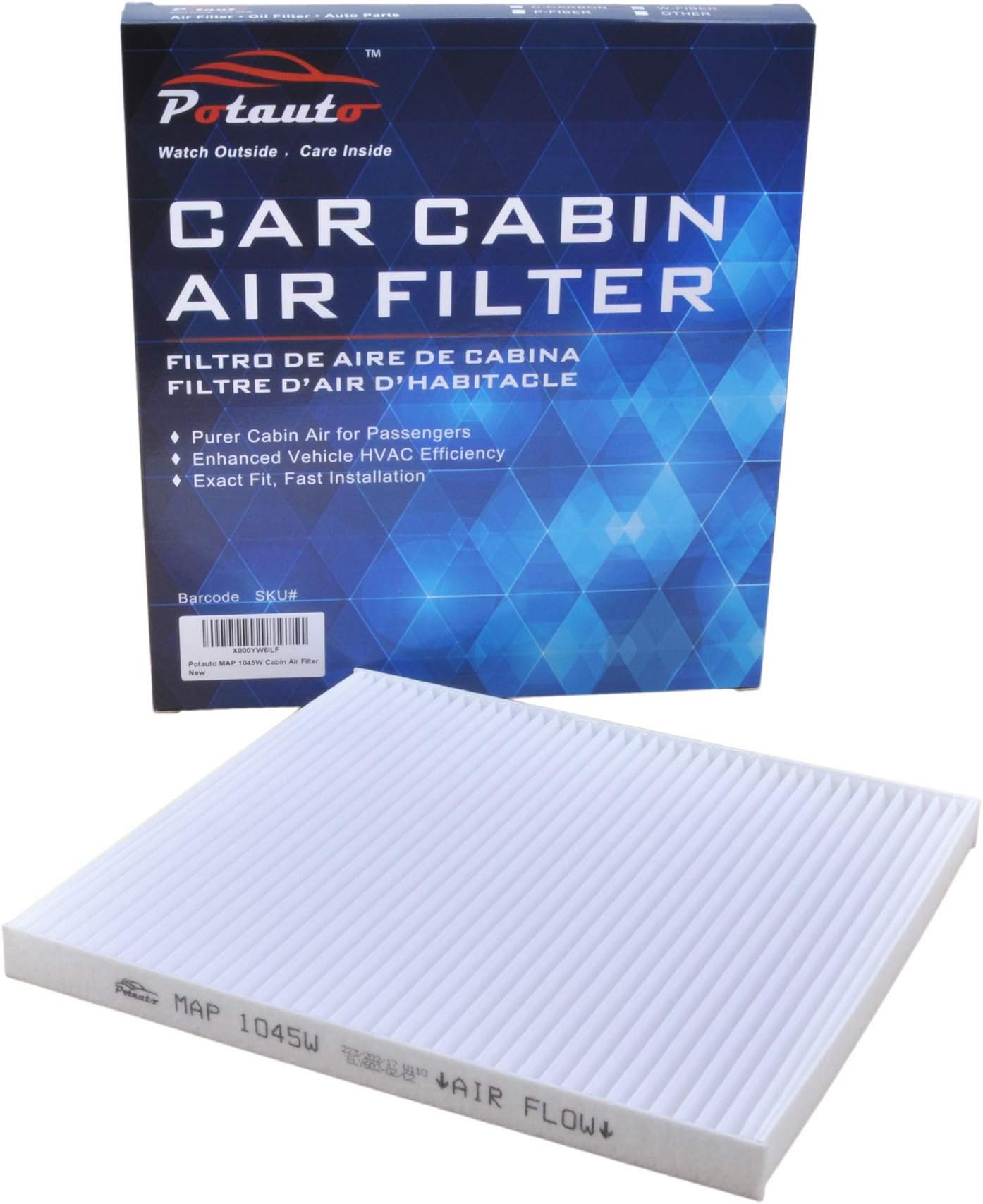 POTAUTO MAP 1045W (20-Pack) Cabin Air Filter Replacement compatible with HYUNDAI, KIA