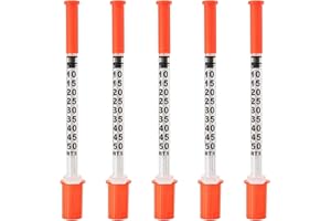 EASSYRING U-100 0.5cc/ml Syringes 31G 5/16 inch(8mm) needles Individual Pack of 36