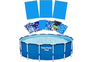 QUALITY POOL PRODUCTS 24' Tube Frame Pool Liner Replacement Re-lining Kit … (Glacier Peak)