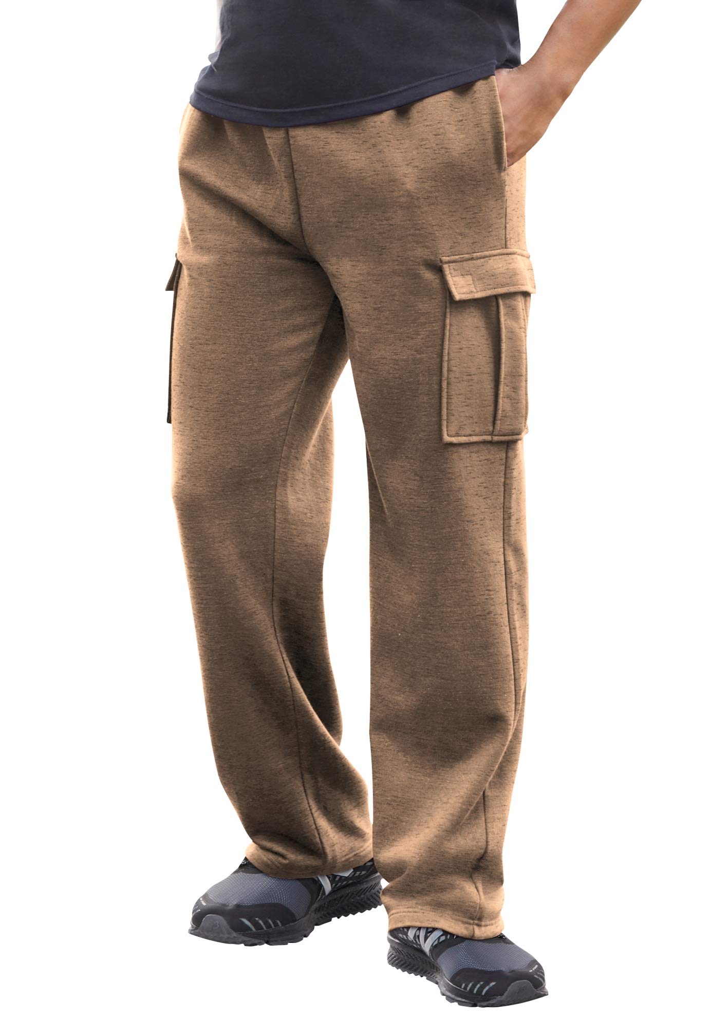 KingSize Men's Big & Tall Fleece Cargo Sweatpants