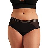 saalt Mesh Hipster Period Underwear – Mid-Rise Leak Proof Underwear for Women – Soft Breathable Fabric