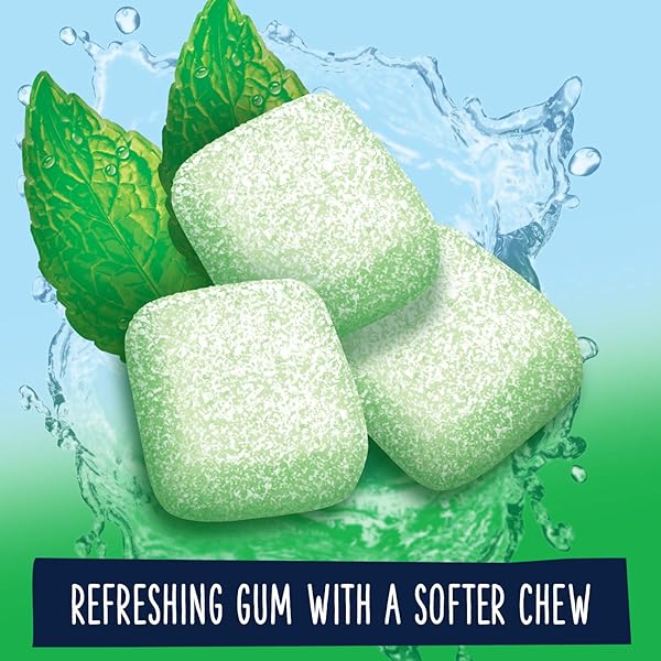 EXTRA GUM REFRESHERS SPEARMINT BULK CHEWING GUM – SUGAR-FREE, 40 PIECE RESEALABLE BOTTLE PACK OF 4