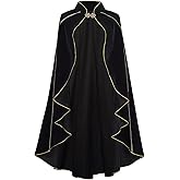 Colorful House Medieval Cloak for Women Rolled Up Cape Halloween Cosplay Costumes