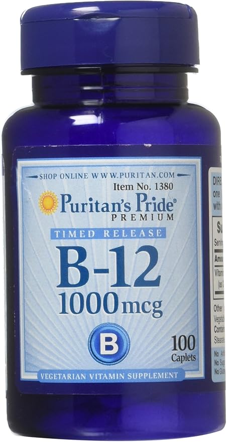 Amazon ピューリタンズプライド Puritan S Pride ビタミンb 12 Ener B R 1000 Mcg カプレット Puritans Pride B12