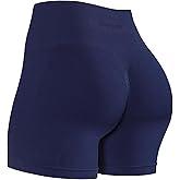 TomTiger Women's Athletic Seamless Shorts High Waisted Squat Proof Tummy Control Exercise Shorts Women