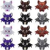 WEWAYSMILE 12Pcs 3D Animal Silicone Beads Bulk Halloween Silicone Focal Beads for Pens DIY Beaded Pen Jewelry Bracelets Lanyards Making(Bat)