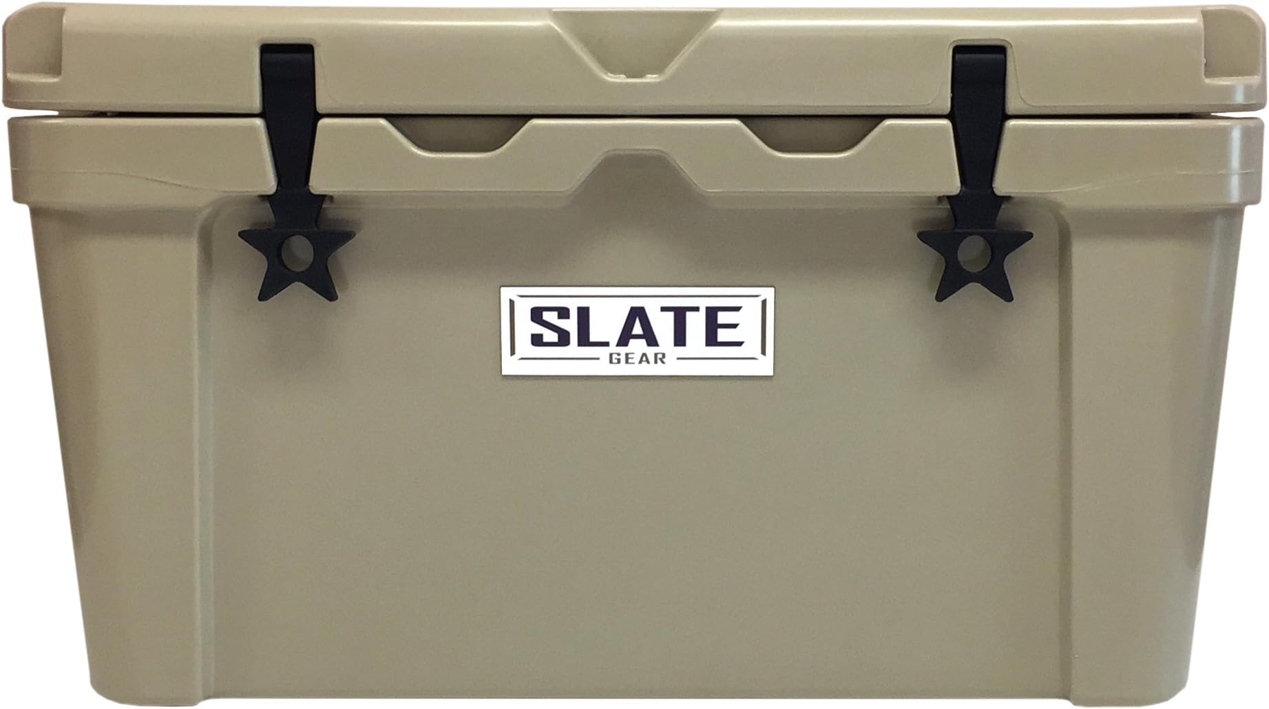 Slate Gear Roto-Molded YETI, RTIC Style Cooler. Heavy Duty, Fishing and Camping Ice Chest. 50 Quarts (Tan)