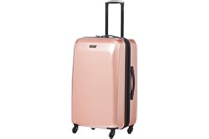 American Tourister Moonlight Hardside Expandable Luggage with Spinner Wheels, Rose Gold, Carry-On 21-Inch
