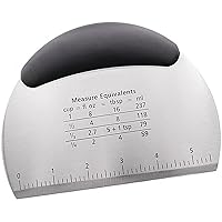 Raschietto Per Impasto In Acciaio Inox Con Scala - 2 Pezzi Multiuso Per Cucina