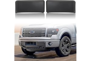 KEWISAUTO Front Bumper Guards Pads for Ford F-150, Black Bumper Inserts Cover Caps Left & Right Side for Ford F150 2009-2014 Accessories (2PCS)