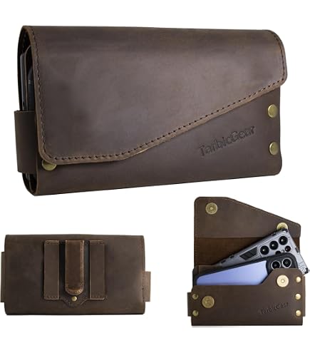 Amazon.com: Topstache Leather Phone Holster for iPhone 17/16/15