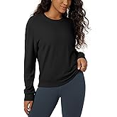 ODODOS Women's Stretch Fleece Long Sleeve Sweatshirts – Ultra-Soft Cozy Warm Crewneck Pullover Tops