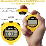 FCXJTU Simple Digital Stopwatch Silent On Off Basic Operation view 3