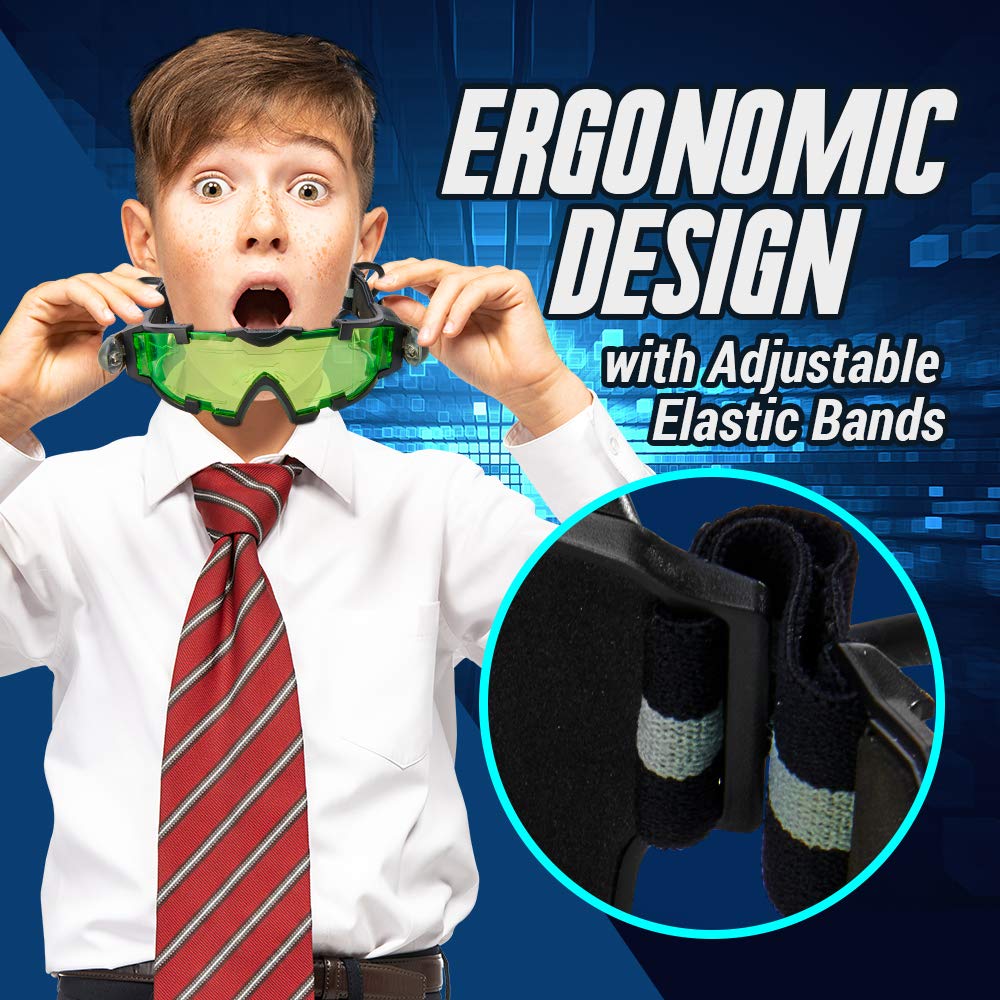 SLF Night Vision Goggles for Kids with Invisible Ink Pen Spy Kit, See in the Dark with Spy Gear, Write Secret Messages with Spy Gadgets, Perfect Spy Ninjas Mission Kit for Play, Spy Kit for Kids 8-12