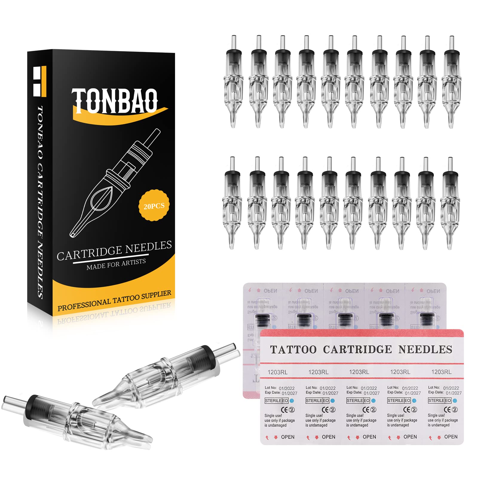 RL - TONBAO 20Pcs Disposable 1203RL 0.35MM