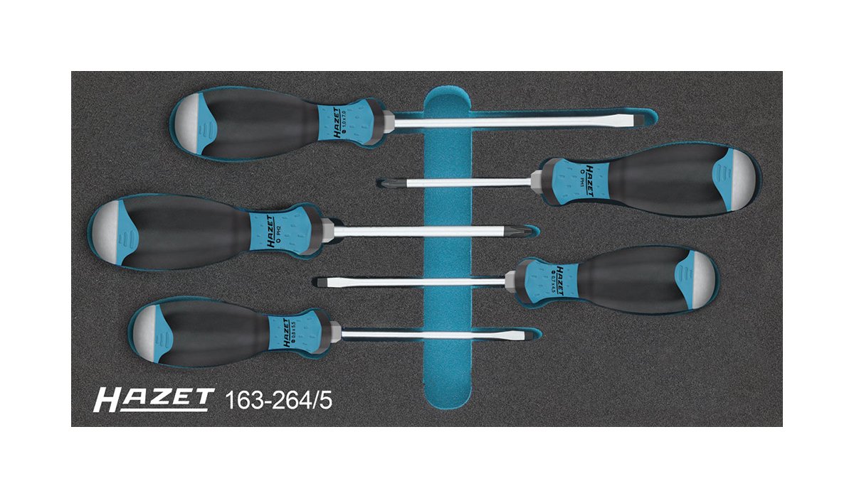 Hazet 163264/5 Screwdriver set with impact cap Home
