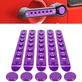 5pcs Grab Handle & Push Button Knobs Cover Trim for Jeep Wrangler JK 07