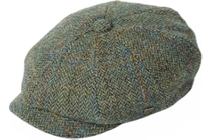 Failsworth Millinery Carloway Harris Tweed Baker Boy Cap (Latest Version)