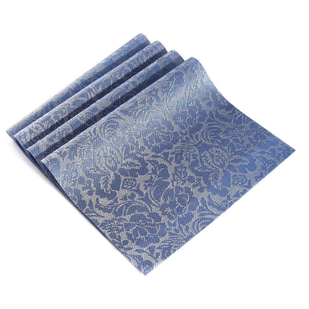 Placemats,Heatresistant Nonslip Woven Vinyl Placemats for Dining