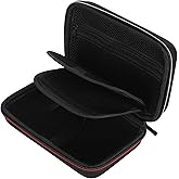 Carrying Case for New 3DS XL, New 3DS, New 3DS LL, New 3DS, 3DS XL, 3DS LL, New 2DS XL, 3DS, GPD Gaming Console, Hard Shell Protective Case with 16 Game Slot and Inner Pocket