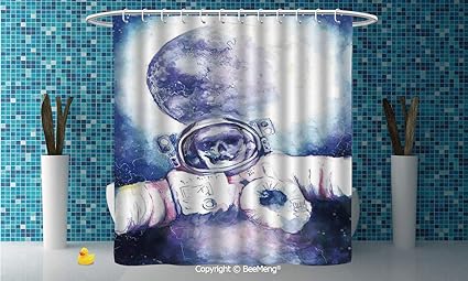 Amazon Com Beemeng Diy Creative Bath Curtain Personality Suit