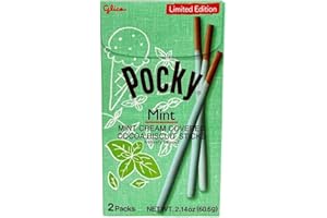 Pocky Mint Biscuit Sticks – Classic Mint Chocolate Fusion (5-Pack)