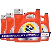 Tide PRO Laundry Detergent Liquid for Commercial Stains (170 oz, 4 pack) | Formulated for Hotel, Restaurant, and Healthcare Professionals, 129 Loads per Bottle, Removes Commercial Stains in One Wash