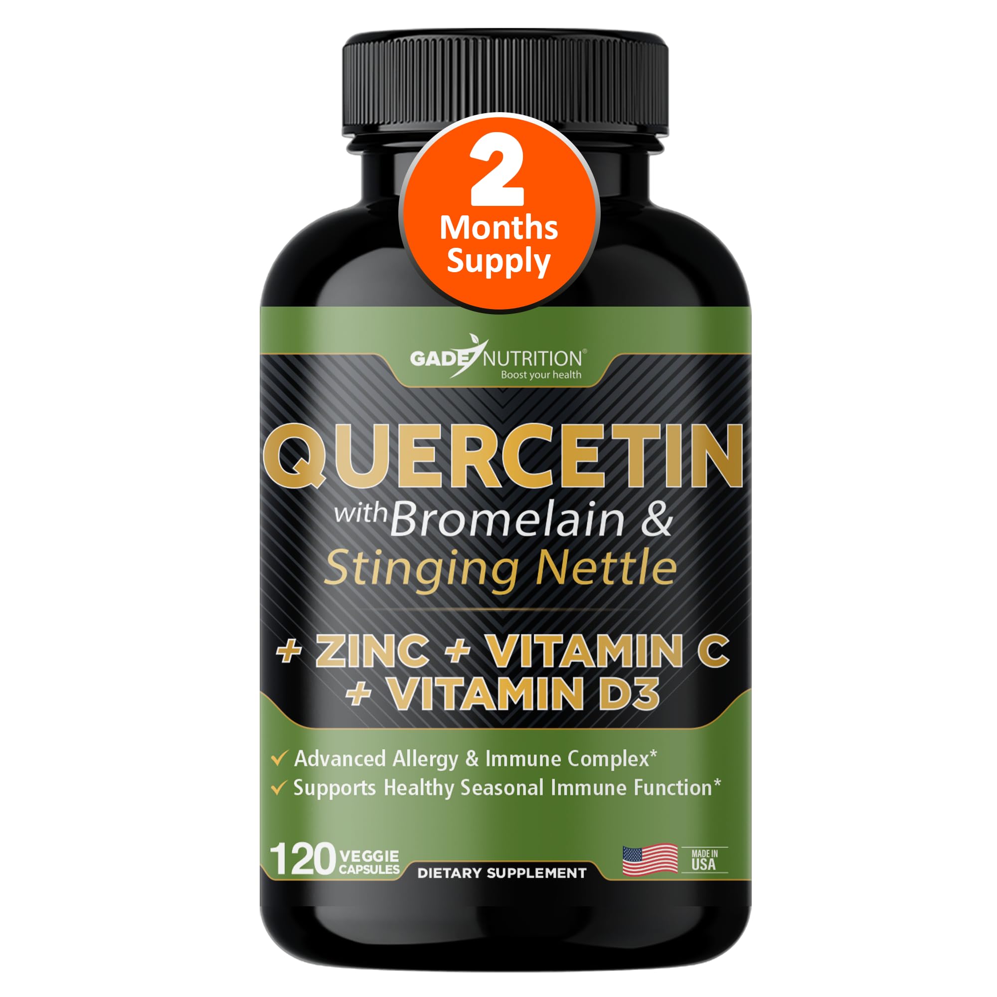 Quercetin with Bromelain & Stinging Nettle