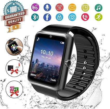 Reloj Inteligente, Hombre Smartwatch Hombre con Cámara Pantalla ...