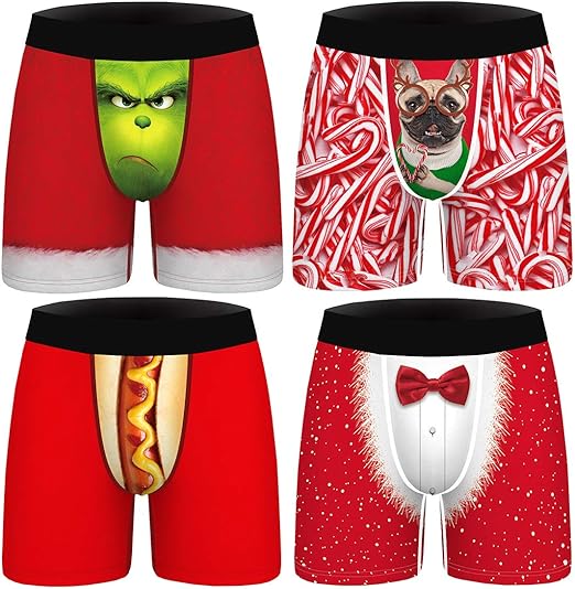 Amazon Pandolah ボクサーパンツ クリスマス メンズ 人気 パンツ 下着 吸汗 通気 4枚セット おしゃれ 面白い 目立つ 動物 サイズ M 2xl ボクサー 通販 Amazon Pandolah ボクサーパンツ クリスマス メンズ 人気 パンツ 下着 吸汗 通気 4枚セット おしゃれ 面白い 目立つ 動物 サイズ M 2xl ボクサー 通販