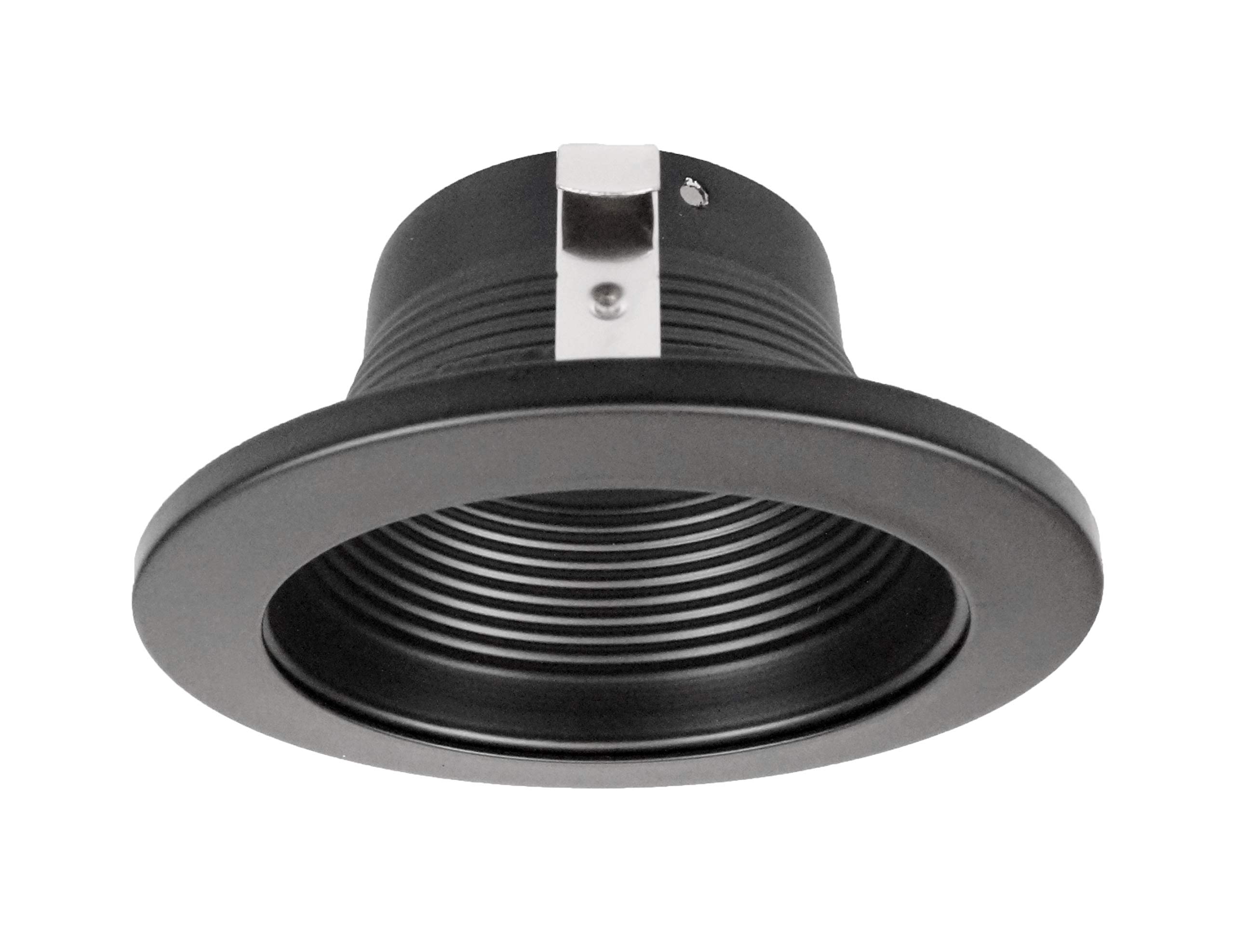 Photo 1 of NICOR Lighting 4 inch Black Baffle Trim, for 4 inch Housings (19502BK)