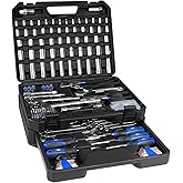 Prostormer 279-Piece Mechanics Tool Set with Toolbox, Blue | Assorted SAE &amp; Metric Sizes Wrench and Socket Kit, General for Car, Motorcycle, Home Repair