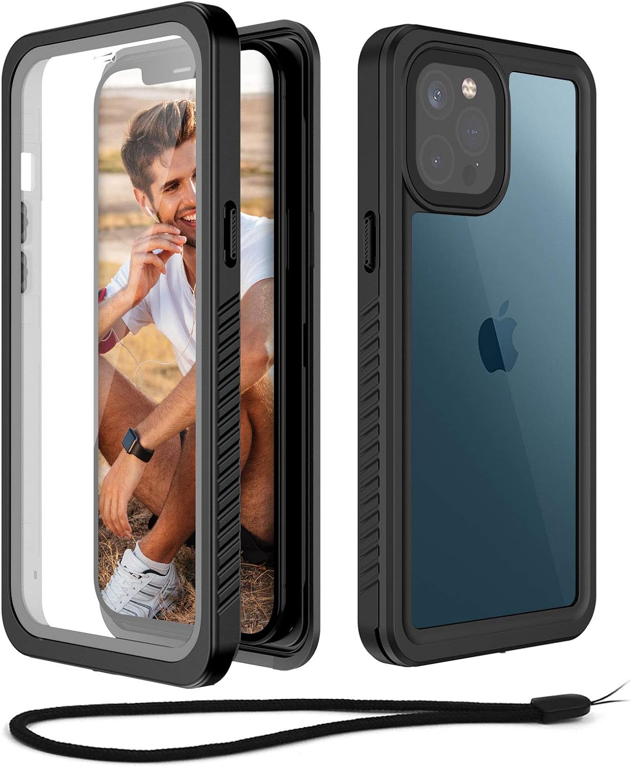 Beeasy for iPhone 12 Pro Max Case IP68 Waterproof, Compatible with MagSafe