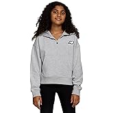 New Balance Girls Quarter Zip Up Hoodie – Soft Cotton Blended Fleece Active Youth Pullover Sweatshirt, Lined Hood