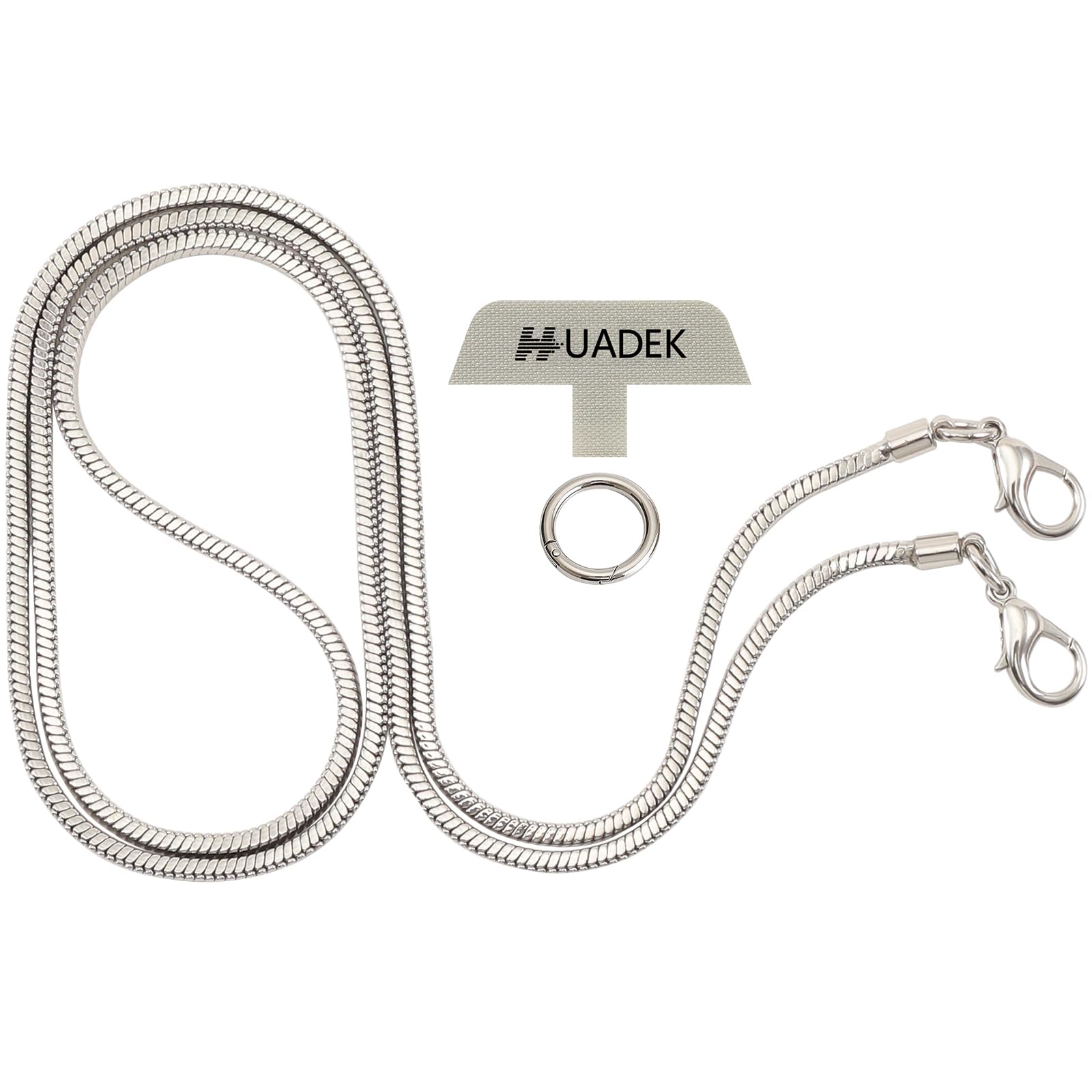 Photo 1 of HUADEK Snake Chain Phone Strap Universal phone lanyard phone strap connector (Snake-Chain?Silver color? F6)