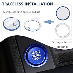 Car Push Start Button Cover Compatible with
