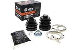 NICHE Front CV Axle Boot Kit for Yamaha Big Bear 400 Grizzly 350 450 4S1-2510G-01-00 4S1-2510H-01-00