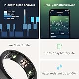 Oura Gen3 Heritage Smart Ring Size 13 Stealth Sleep Heart Rate Fitness view 5