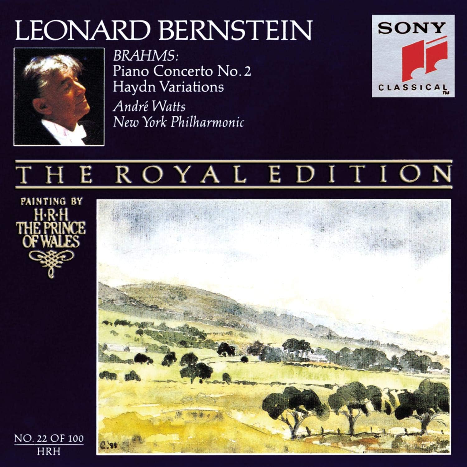 Brahms: Piano Concerto No. 2 / Haydn Variations Bernstein Royal Edition No. 22