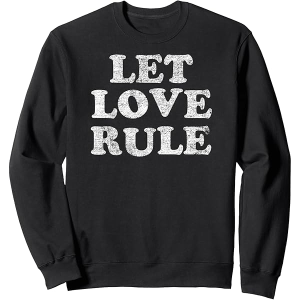 レパルテ　love rule Amazon.com: Lenny Kravitz – Let Love Rule Text Pullover Hoodie
