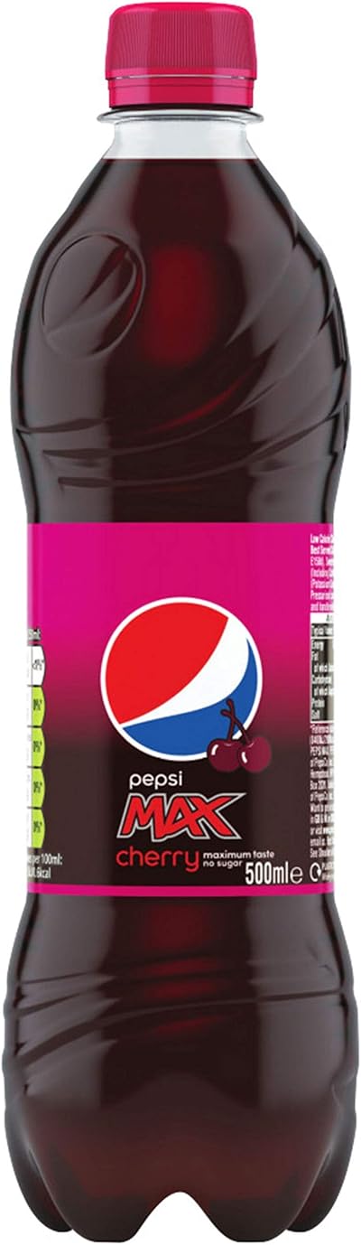 Pepsi Max Cherry Sparkling Drink Mix 24x500ml Starter Pack