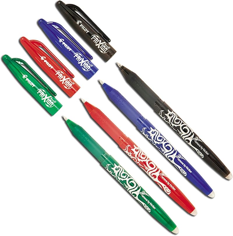 Pilot Frixion Erasable Rollerball Pen Assorted Colours Pack of 4