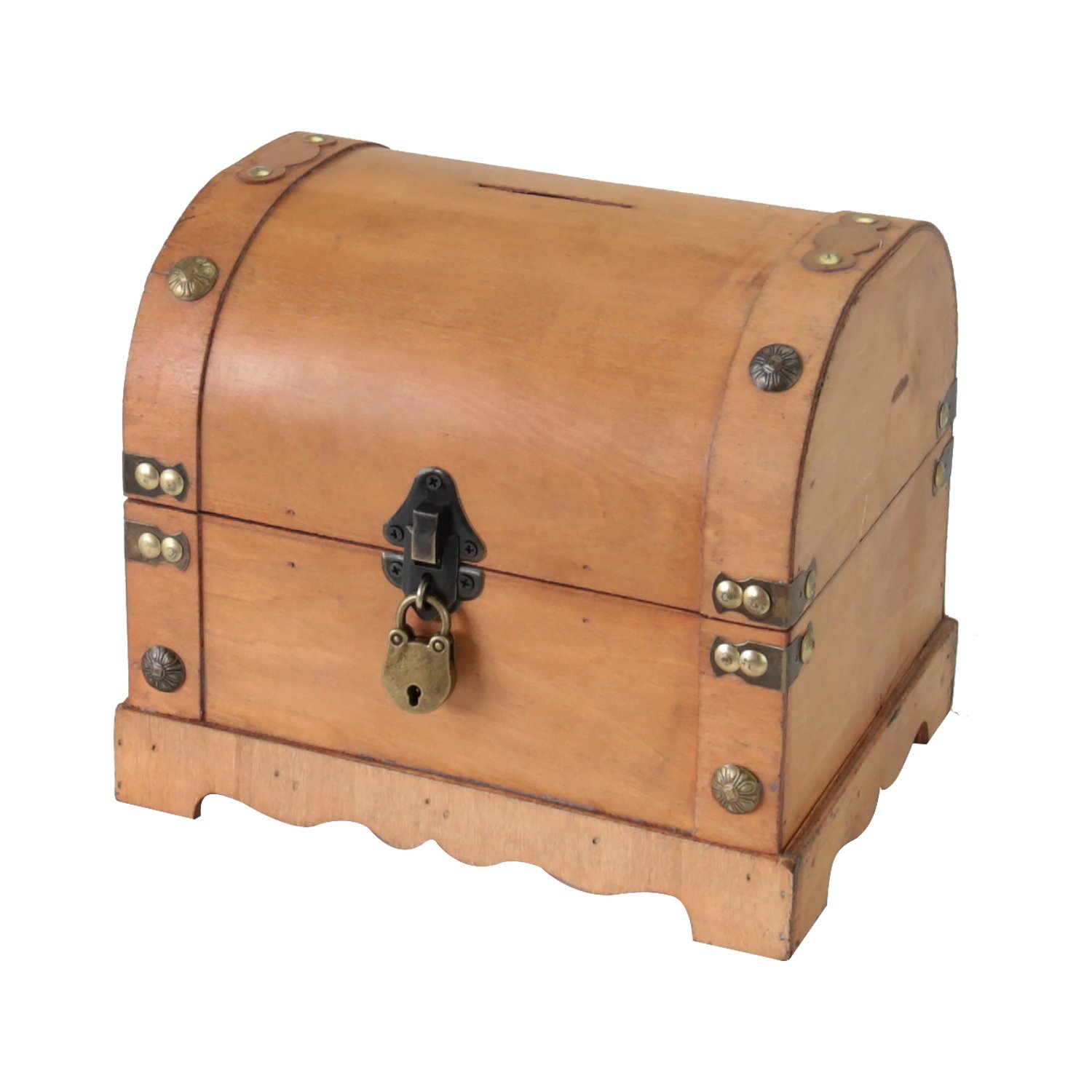 HMF 6414-51 Wooden Money Bank with Lock | 23,5 x 18 x 20 cm | Large | Namibia