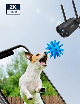 GNCC 2K Outdoor Security Camera with 110° View, AI Detection, Siren, 2-Way Audio view 2