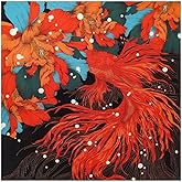 K-Elewon Large Square Scarf 43" Silk Scarf Fashion Scarves Silk Feeling Hair Wrapping Scarfs Night Sleeping Headscarf