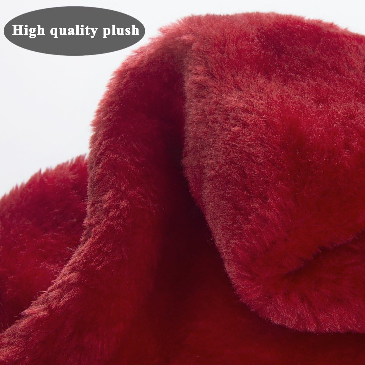 B-Land Unisex-Adult's Santa Hat, Velvet Christmas Hat With Plush Trim &and Comfort Liner: Kitchen & Dining